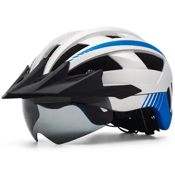 1 /2ШТ Велосипедный шлем Victgoal LED Moutain Road USB Перезаряжаемый Легкий Велосипедный Шлем для мужчин Солнцезащитные очки с козырьком Для мужчин MTB Велосипед 2
