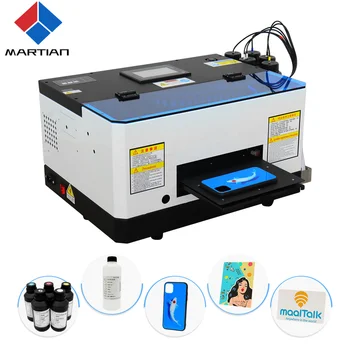 Impresora de inyección de tinta UV A5 con capacidad de impresión en 3D y superficies curvas 2