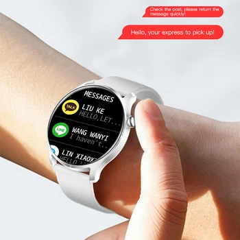 IAURA KC08 Смарт-часы Женские Мужские Bluetooth Call с сенсорным экраном Спортивные Водонепроницаемые Пульсометр Фитнес-трекер для Android iOS 2