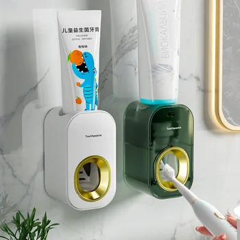 Водонепроницаемая соковыжималка для зубной пасты, автоматический дозатор зубной пасты, настенные Аксессуары для ванной комнаты 1