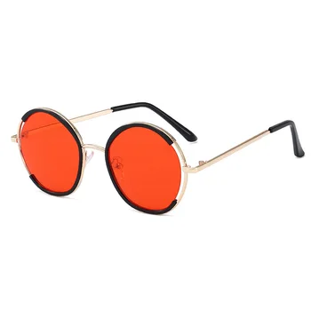 Новые модные детские солнцезащитные очки TL506 в круглой оправе Tidal Детские очки в полуметаллической оправе Солнцезащитные очки Оптом 2