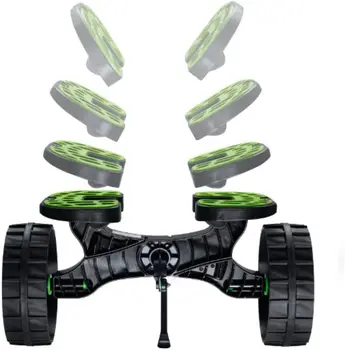 и роликовая тележка для каноэ с вездеходными колесами SandTrakz без проколов, грузоподъемностью 300 фунтов с усиленными 2